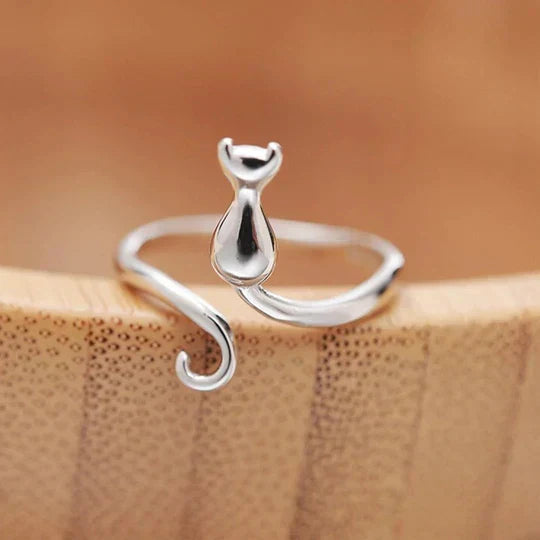 Boyle™ | Open Vintage Cat Ring 0