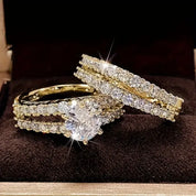 Eternal Radiance Ring Set | Gold 0