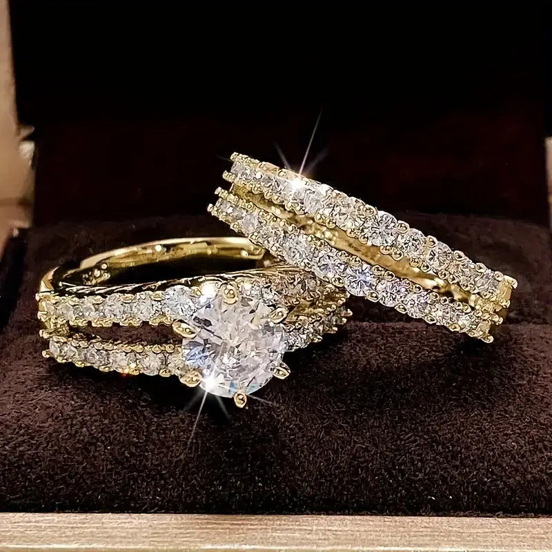 Eternal Radiance Ring Set | Gold 0