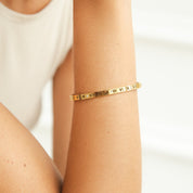 Gold Bangle Bracelet - Elegant Minimalist Design for Women, Perfect for Everyday Wear and Layering 1
