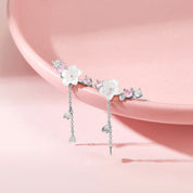 Gold Cherry Blossom Earrings - Delicate Floral Design for Women - Everyday Elegance 1