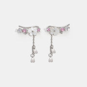 Gold Cherry Blossom Earrings - Delicate Floral Design for Women - Everyday Elegance 2