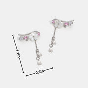 Gold Cherry Blossom Earrings - Delicate Floral Design for Women - Everyday Elegance 3