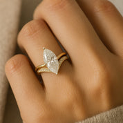 Gold Crown Ring with Delicate Drop Design for Women - Elegant Statement Jewelry 2