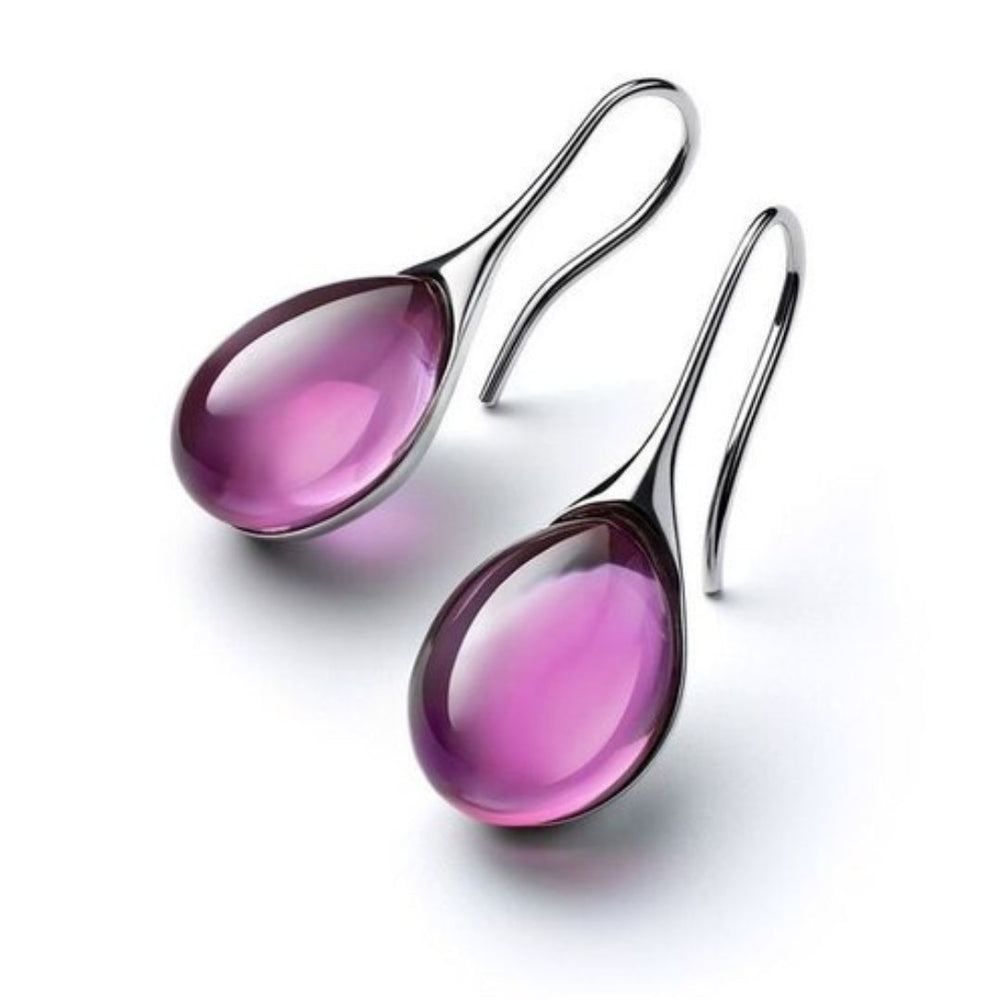 Gold Crystal Drop Earrings for Women 1