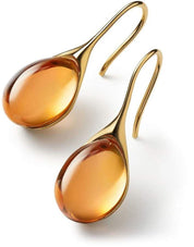 Gold Crystal Drop Earrings for Women 5