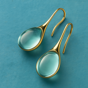 Gold Crystal Drop Earrings for Women 6