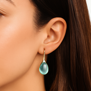 Gold Crystal Drop Earrings for Women 7