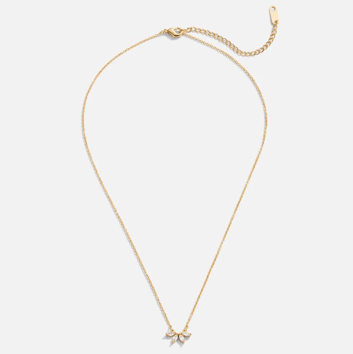 Gold Crystal Leaf Necklace for Women 4