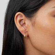 Gold Dainty Crystal Earrings for Women - Elegant Everyday Jewelry 1