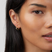 Gold Dainty Crystal Earrings for Women - Elegant Everyday Jewelry 3
