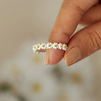 Gold Flower Adjustable Ring for Women 1