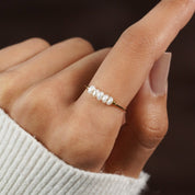 Gold Freshwater Pearl Ring for Women 4