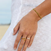 Gold Freshwater Pearl Ring for Women 7