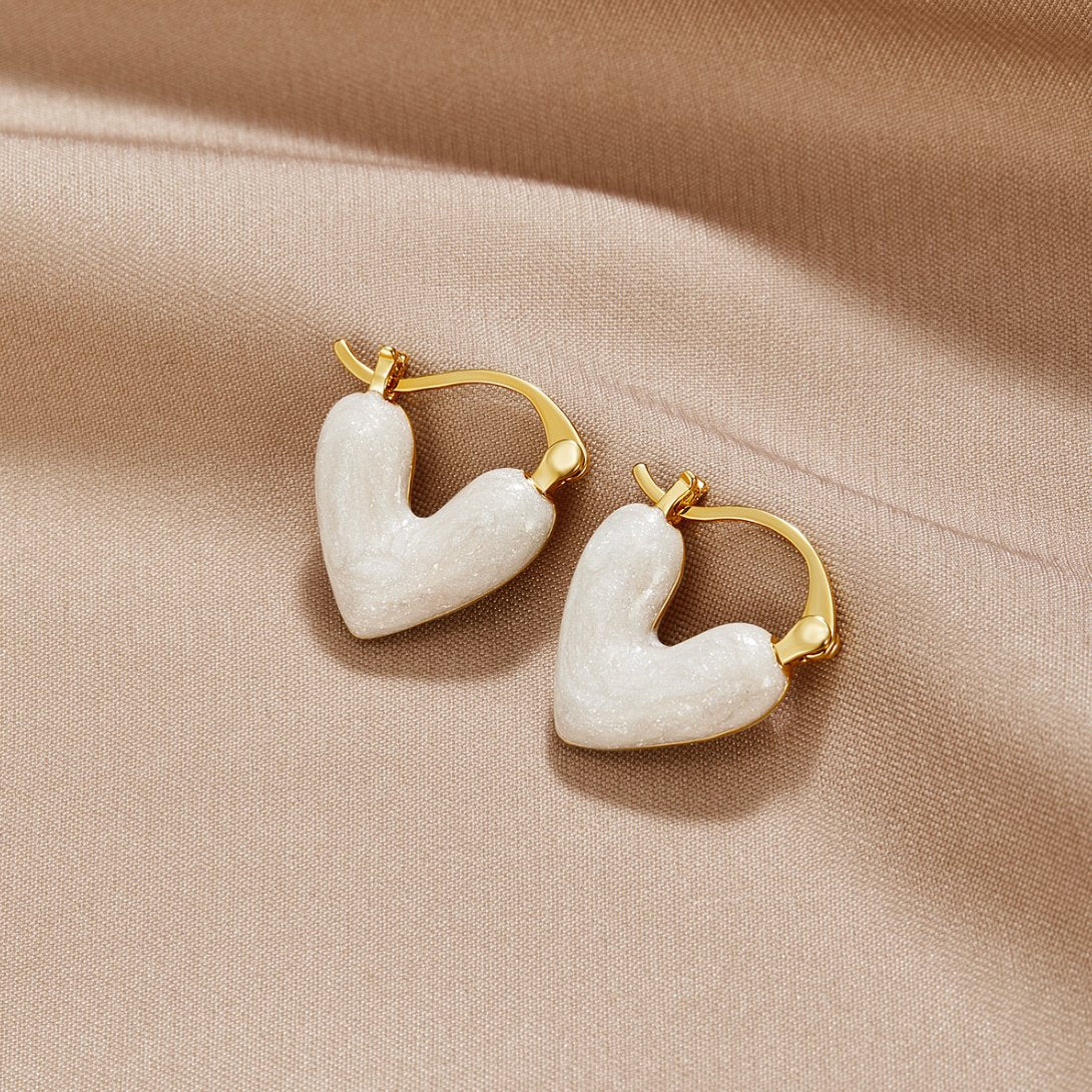 Gold Heart Earrings - Dainty Everyday Jewelry for Women, Perfect Gift for Her 0