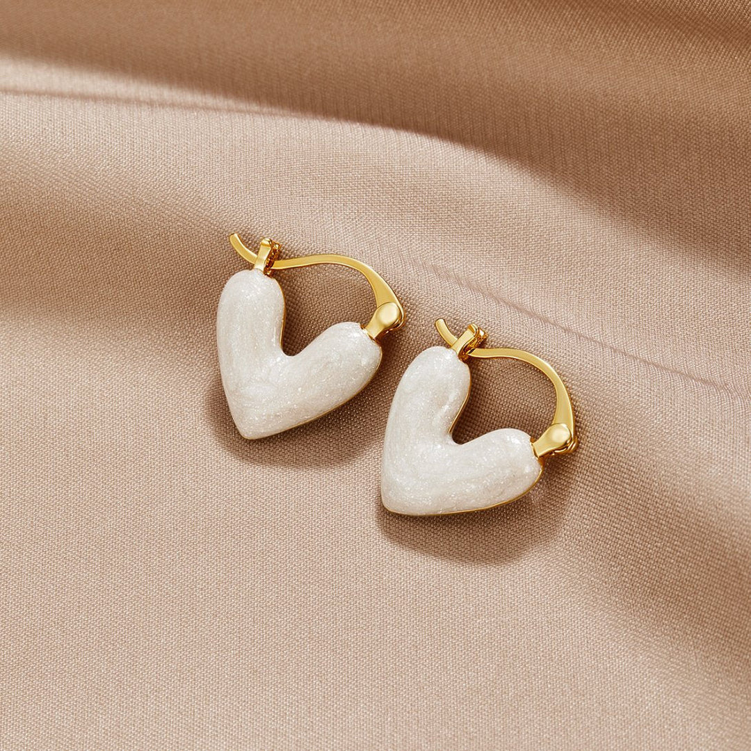 Gold Heart Earrings - Dainty Everyday Jewelry for Women, Perfect Gift for Her 0