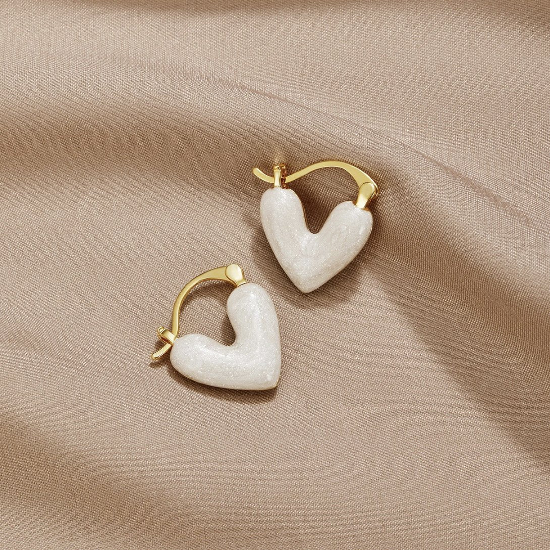 Gold Heart Earrings - Dainty Everyday Jewelry for Women, Perfect Gift for Her 2