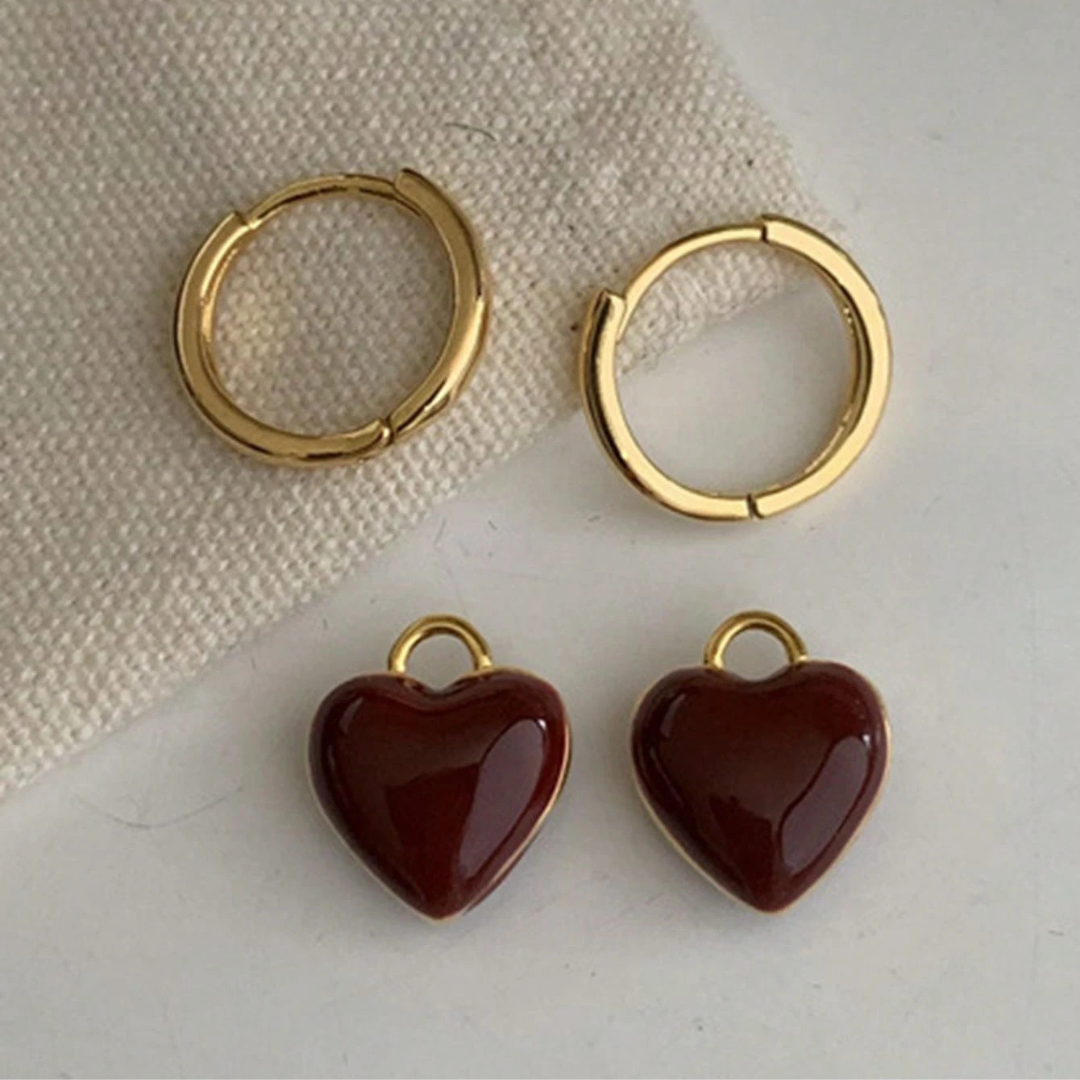 Gold Heart Hoop Earrings - Dainty Gold Jewelry for Women - Perfect Everyday Accessory 2