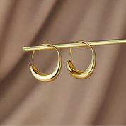 Gold Hoop Earrings - Dainty Drop Design for Everyday Elegance - Perfect Gift for Women 0