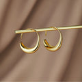 Gold Hoop Earrings - Dainty Drop Design for Everyday Elegance - Perfect Gift for Women 0