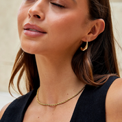 Gold Hoop Earrings - Dainty Drop Design for Everyday Elegance - Perfect Gift for Women 7
