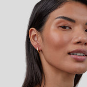 Gold Hoop Earrings - Elegant Eternity Design for Women - Perfect for Everyday Wear 4