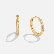 Gold Hoop Earrings - Elegant Eternity Design for Women - Perfect for Everyday Wear 7