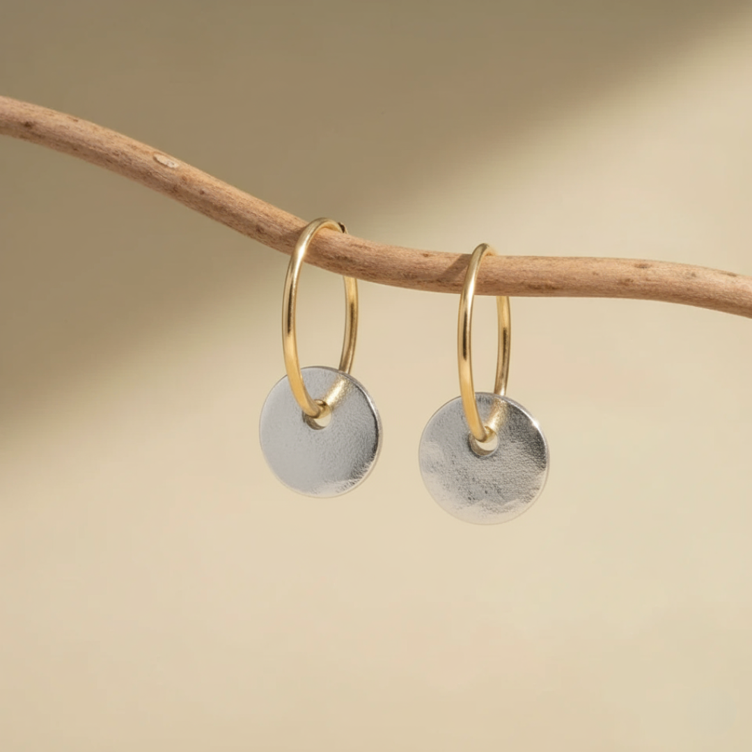 Gold Hoop Earrings for Women - Elegant Dainty Style 1