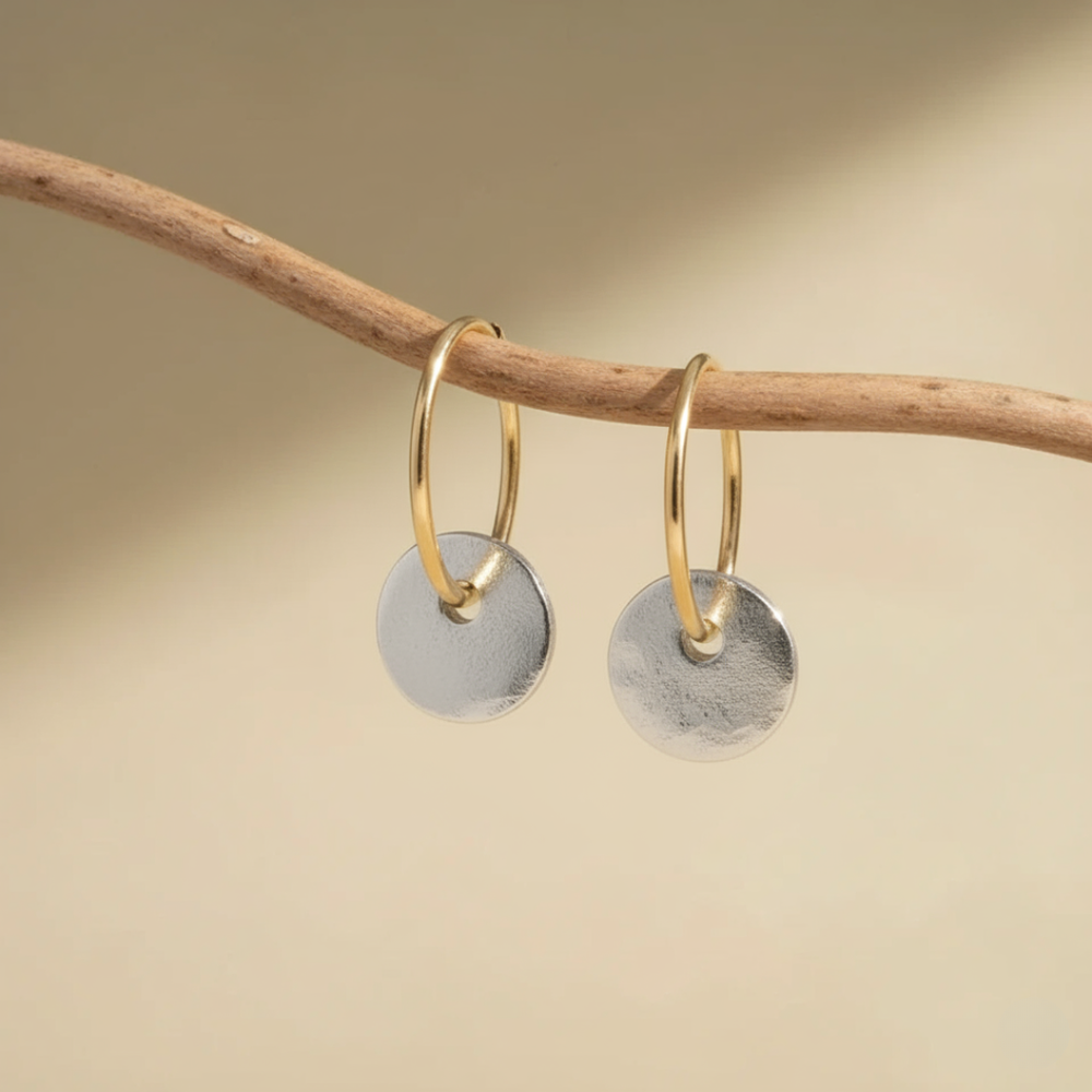 Gold Hoop Earrings for Women - Elegant Dainty Style 1