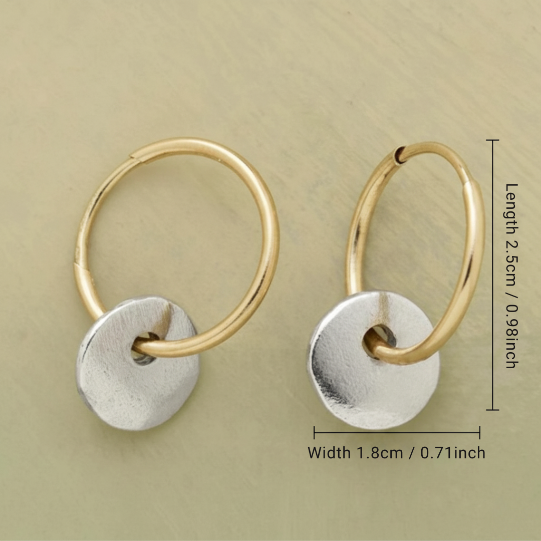 Gold Hoop Earrings for Women - Elegant Dainty Style 2