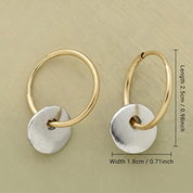 Gold Hoop Earrings for Women - Elegant Dainty Style 2