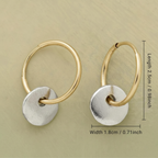 Gold Hoop Earrings for Women - Elegant Dainty Style 2