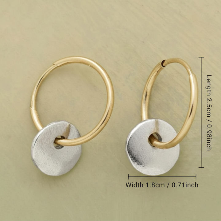Gold Hoop Earrings for Women - Elegant Dainty Style 2