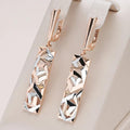 Gold Hoop Earrings with Crystal Accents - Dainty Everyday Jewelry for Women 0