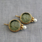 Gold Hoop Earrings with Crystal Detail - Elegant Everyday Jewelry for Women 1