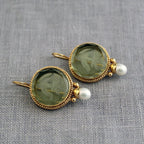 Gold Hoop Earrings with Crystal Detail - Elegant Everyday Jewelry for Women 1