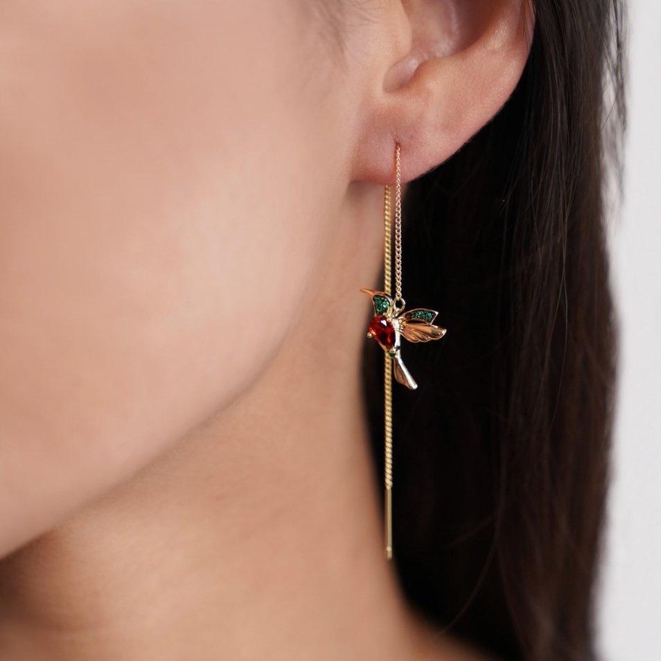 Gold Hummingbird Earrings - Dainty Design for Women, Elegant Everyday Jewelry  

Gold Dainty Hummingbird Earrings for Women - Charming Nature-Inspired Jewelry  

Gold Hummingbird Earrings for Women - Delicate and Whimsical Everyday Style 1