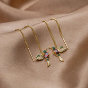 Gold Hummingbird Earrings - Dainty Design for Women, Elegant Everyday Jewelry  

Gold Dainty Hummingbird Earrings for Women - Charming Nature-Inspired Jewelry  

Gold Hummingbird Earrings for Women - Delicate and Whimsical Everyday Style 2