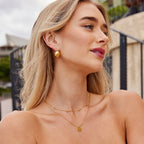 Gold Layered Disc Necklace - Elegant Everyday Jewelry for Women, Perfect for Layering or Minimalist Style 4