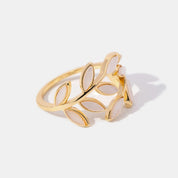 Gold Leaf Ring for Women - Dainty Nature-Inspired Design, Elegant Everyday Jewelry 5