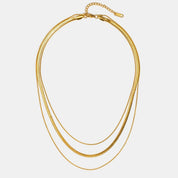 Gold Multi-Layered Necklace, Elegant Layering Design for Women - Perfect Everyday Accessory 0