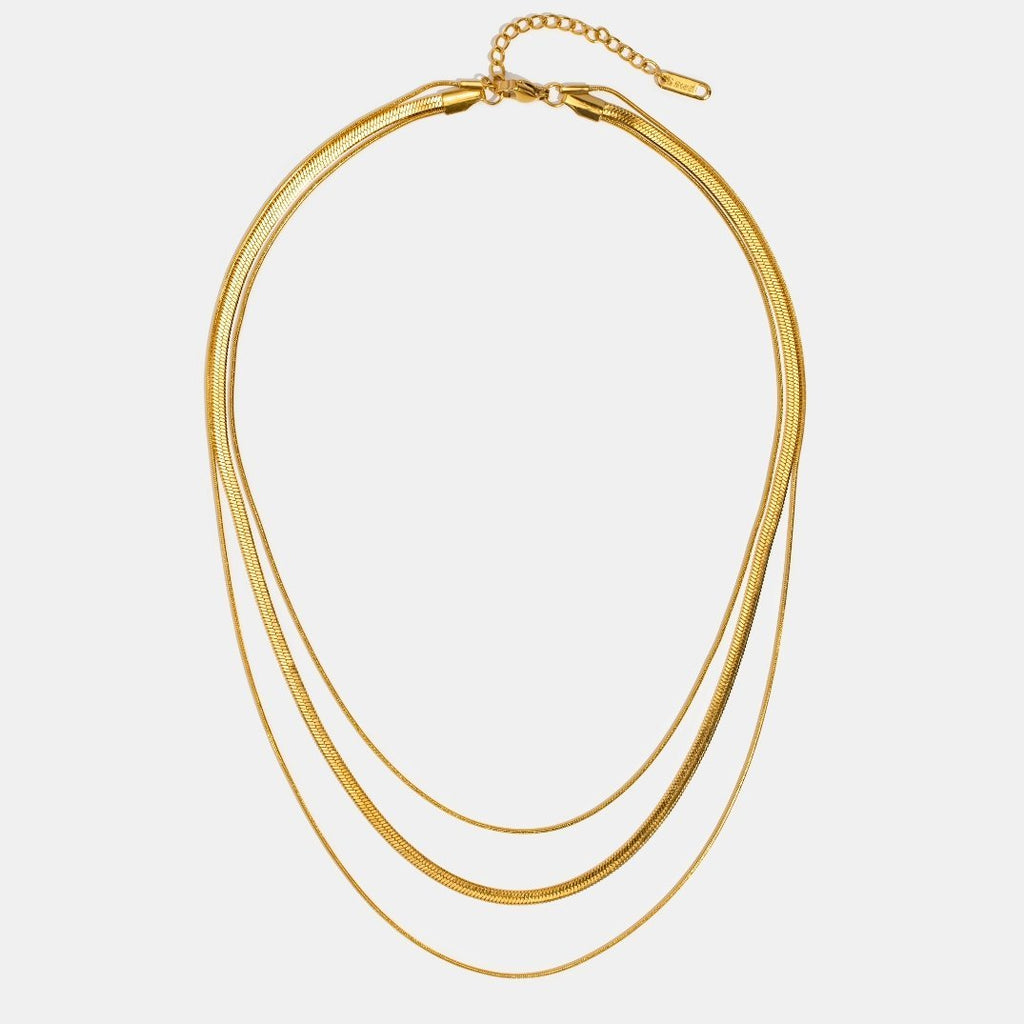 Gold Multi-Layered Necklace, Elegant Layering Design for Women - Perfect Everyday Accessory 0