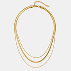 Gold Multi-Layered Necklace, Elegant Layering Design for Women - Perfect Everyday Accessory 0