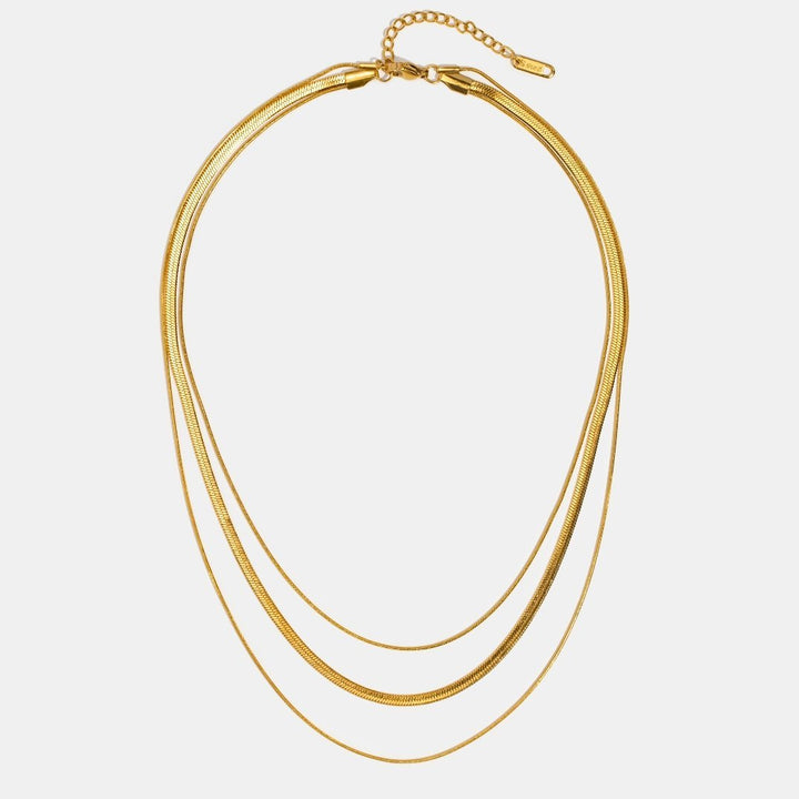 Gold Multi-Layered Necklace, Elegant Layering Design for Women - Perfect Everyday Accessory 0