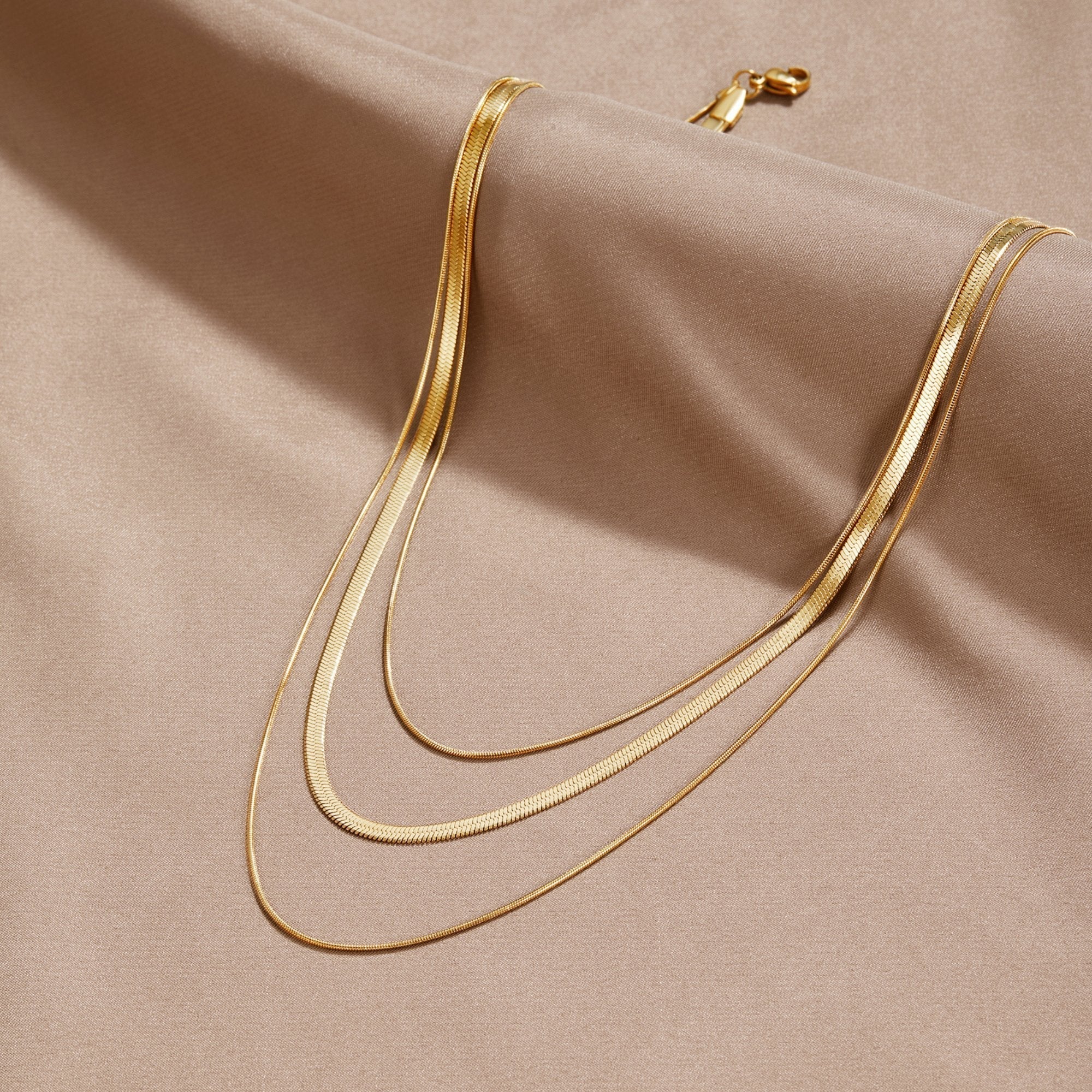 Gold Multi-Layered Necklace, Elegant Layering Design for Women - Perfect Everyday Accessory 2
