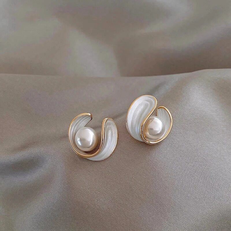 Gold Opal Earrings for Women - Dainty Style 0