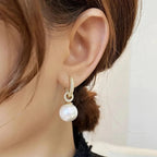Gold Pearl Earrings - Elegant Dainty Design for Women - Perfect Gift for Her 1
