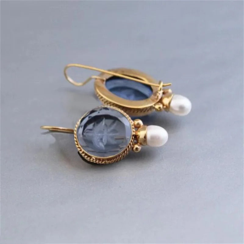 Gold Pearl Earrings for Women - Classic Style 1