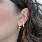 Gold Pearl Earrings for Women - Classic Style 3
