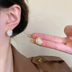 Gold Pearl Earrings for Women - Elegant Design 4